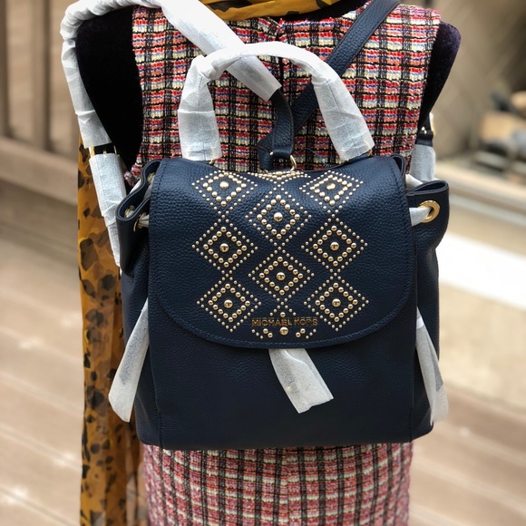 NWT Michael Kors studded leather backpack - Picture 8 of 8